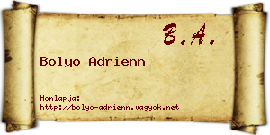 Bolyo Adrienn névjegykártya